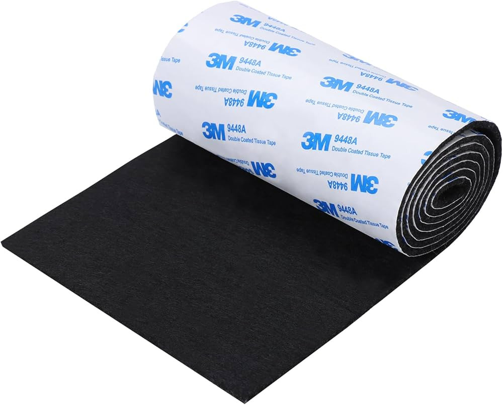 Felt Furniture Pads, Non Slip Self Adhesive Cuttable Felt Tape Black Heavy Duty Felt Strip Roll f... | Amazon (US)