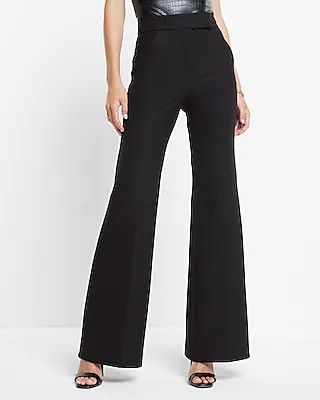 Super High Waisted Flare Trouser Pant | Express