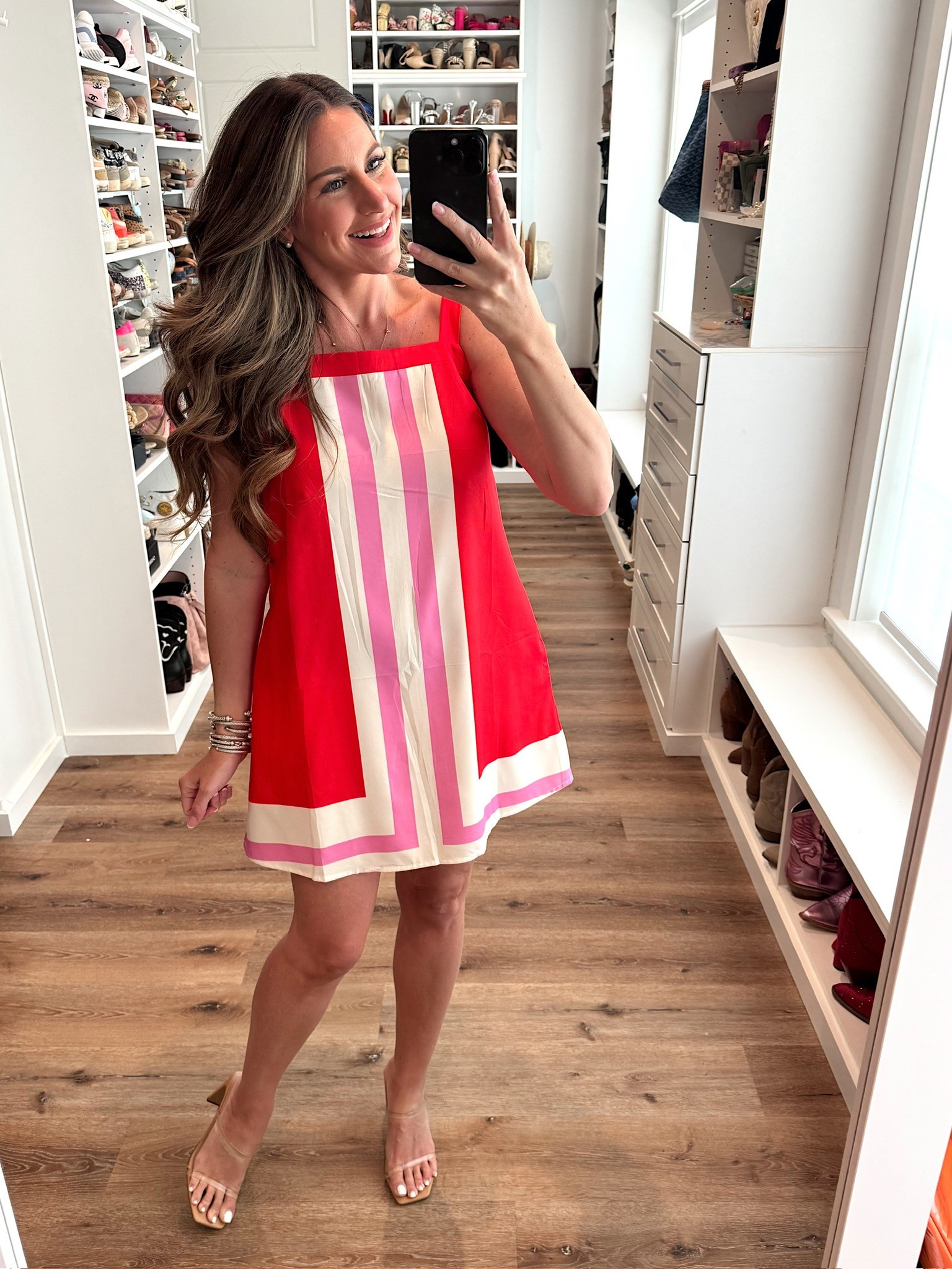 In a medium spring event guest mini dress, heels and accessories- fits tts.

#LTKSeasonal #LTKWedding #LTKStyleTip