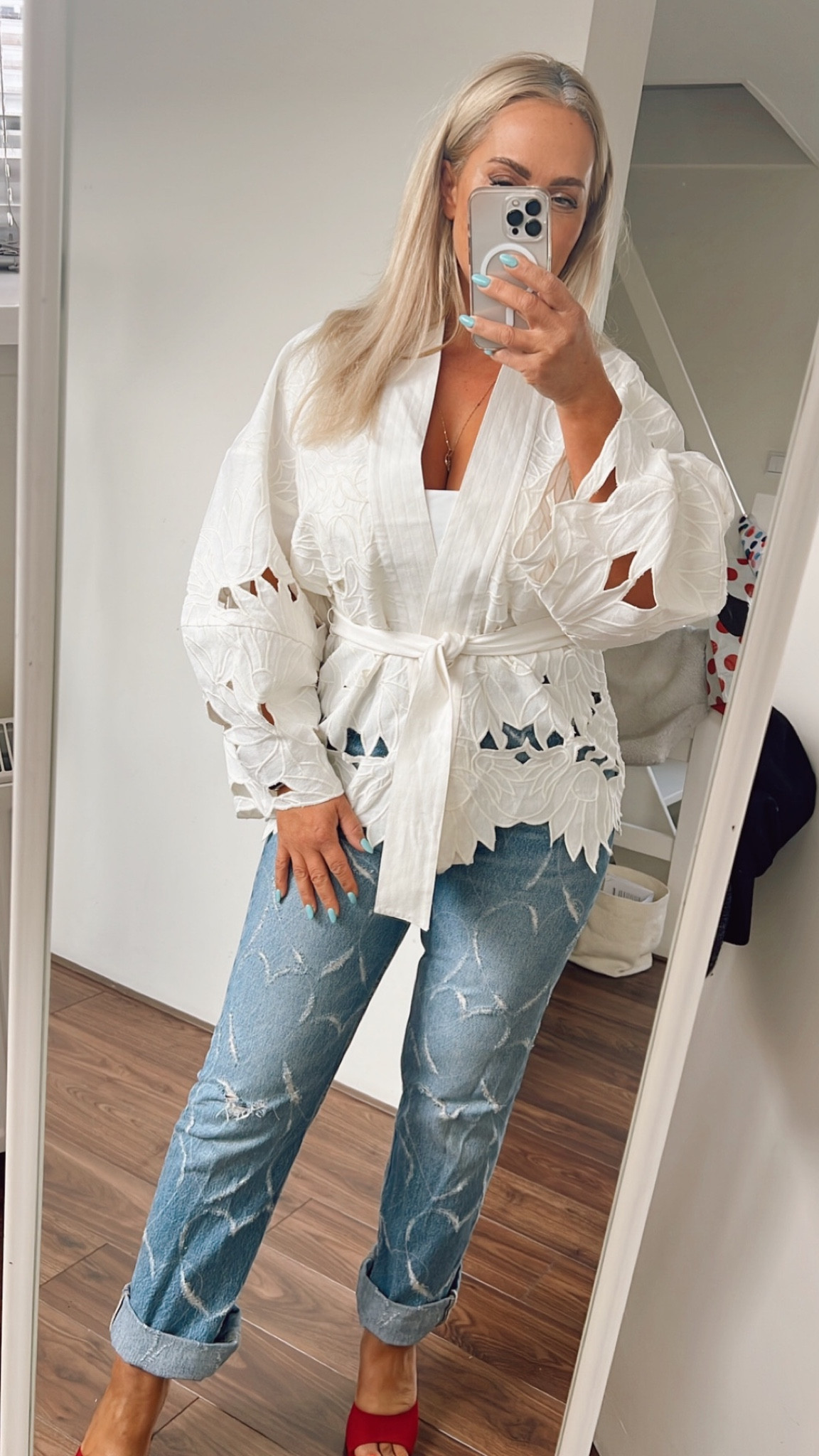 H&M oversized jacket with broderie anglaise - wearing size xs/s

#LTKstyletip #LTKeurope #LTKSeasonal