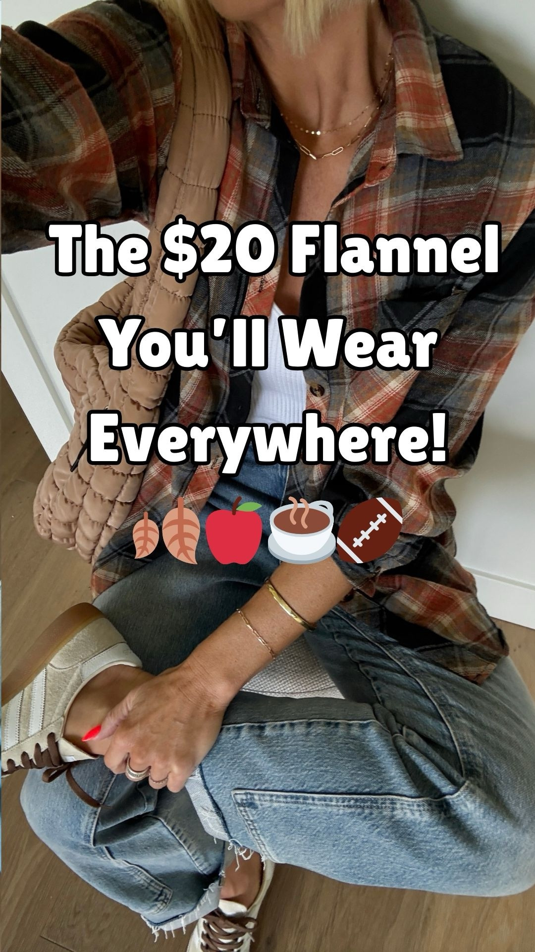 A plaid flannel for all the fall things just feels right — and this one comes in 30+ colors and all of them are right around $20👏🏽 Fun seam details on these jeans, ans they’ve become so popular that they released a bunch of new colors. Easy style options with clogs, sneakers or boots.

Sizing:

Flannel: I sized up to a large for an oversized fit
Jeans: size up for a looser fit like the models. Wearing regular length 
Lace bodysuit: love the built in bra & straps are thick enough to wear your normal bra underneath. Fits tts


#LTKOver40 #LTKSaleAlert #LTKSeasonal