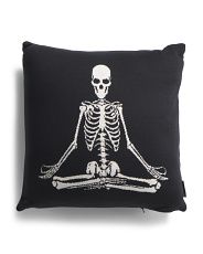20x20 Knit Yoga Skeleton Pillow | Throw Pillows | T.J.Maxx | TJ Maxx