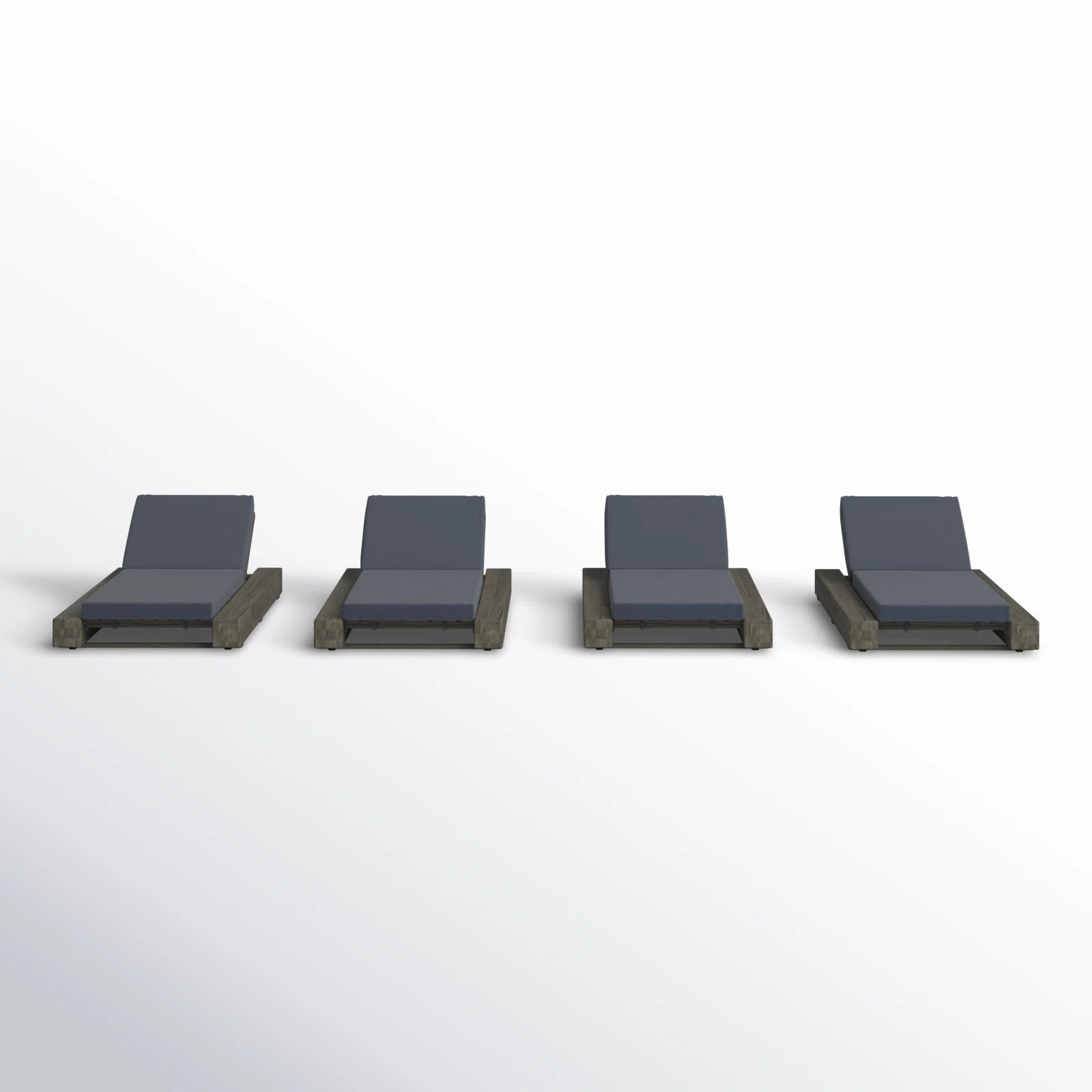 AllModern Lyor Acacia Wood Outdoor Chaise Lounge Set with Cushions & Adjustable Backrest & Review... | Wayfair North America