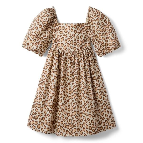 Leopard Bubble Sleeve Dress | Janie and Jack