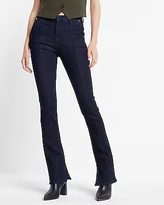 Mid Rise Rinse Front Seam Skyscraper Jeans | Express