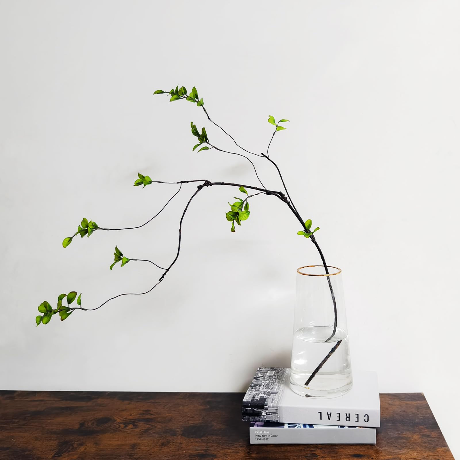 4 Pcs Artificial Ficus Branches Faux Eucalyptus Stems, 47.2 Inch Fake Greenery Stems Artificial P... | Amazon (US)