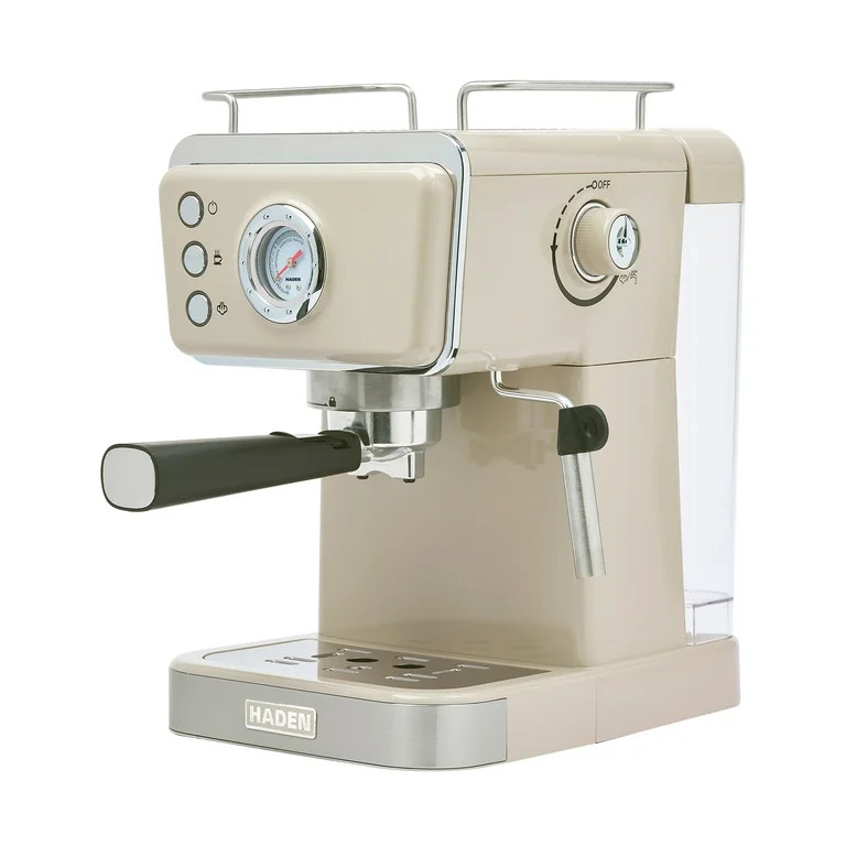 Haden Barista Brew Espresso Coffee Machine w/Froth Function, Putty & Copper | Walmart (US)