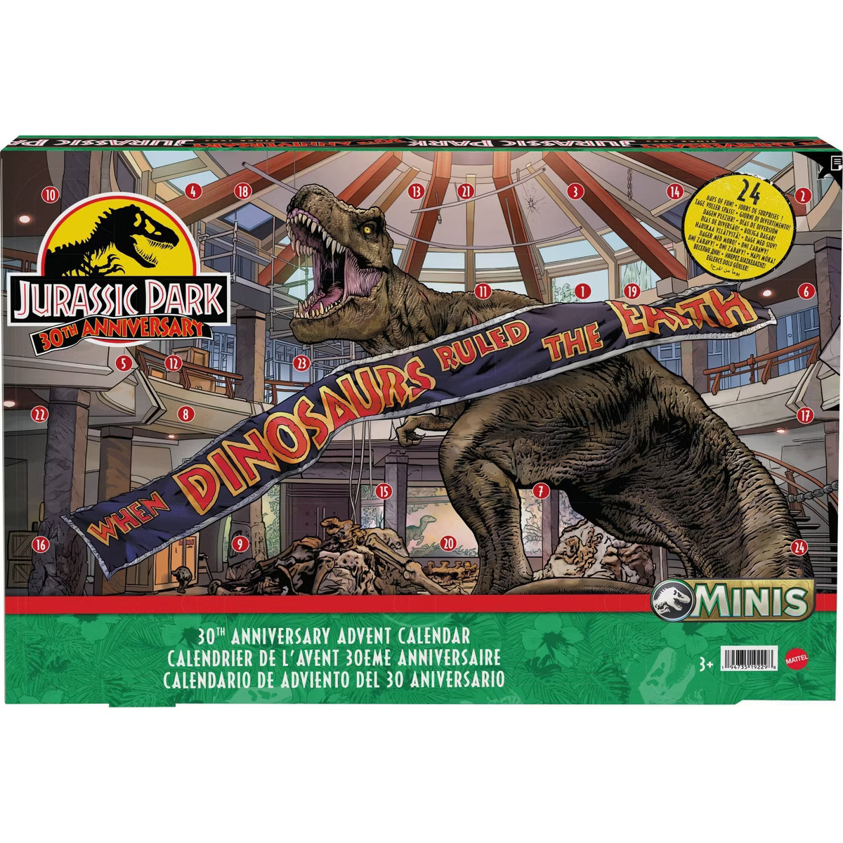 Jurassic World 30th Anniversary Holiday Advent Calendar Mini Figure Set (Target Exclusive) | Target