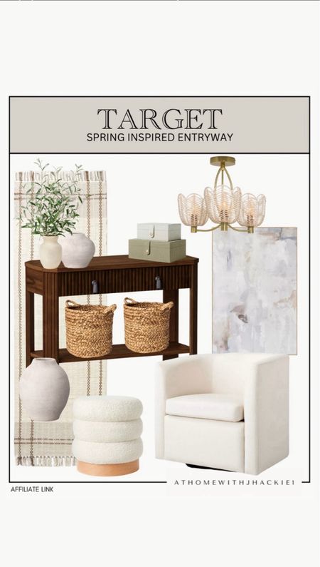 Target Spring inspired entryway, neutral runner, hearth and hand, spring entryway, entryway light, ceiling light, accent chair, barrel chair, ottoman, faux plant, ceramic case, console table, entryway table, canvas, wall canvas, framed art. 

Follow @athomewithjhackie1 on Instagram for more inspiration, weekend sales and daily finds. studio mcgee x target new arrivals, coming soon, new collection, fall collection, spring decor, console table, bedroom furniture, dining chair, counter stools, end table, side table, nightstands, framed art, art, wall decor, rugs, area rugs, target finds, target deal days, outdoor decor, patio, porch decor, sale alert, tj maxx, loloi, cane furniture, cane chair, pillows, throw pillow, arch mirror, gold mirror, brass mirror, vanity, lamps, world market, weekend sales, opalhouse, target, jungalow, boho, wayfair finds, sofa, couch, dining room, high end look for less, kirkland’s, cane, wicker, rattan, coastal, lamp, high end look for less, studio mcgee, mcgee and co, target, world market, sofas, couch, living room, bedroom, bedroom styling, loveseat, bench, magnolia, joanna gaines, pillows, pb, pottery barn, nightstand, cane furniture, throw blanket, console table, target, joanna gaines, hearth & hand, arch, cabinet, lamp,it look cane cabinet, amazon home, world market, arch cabinet, black cabinet, crate & barrel 

#LTKStyleTip #LTKHome