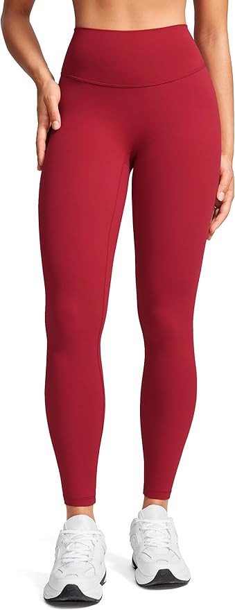 Womens High Waist No Front Seam Scrunch Butt Leggings Workouts 25 Inches V-Back Scrunch Booty Gym... | Amazon (US)