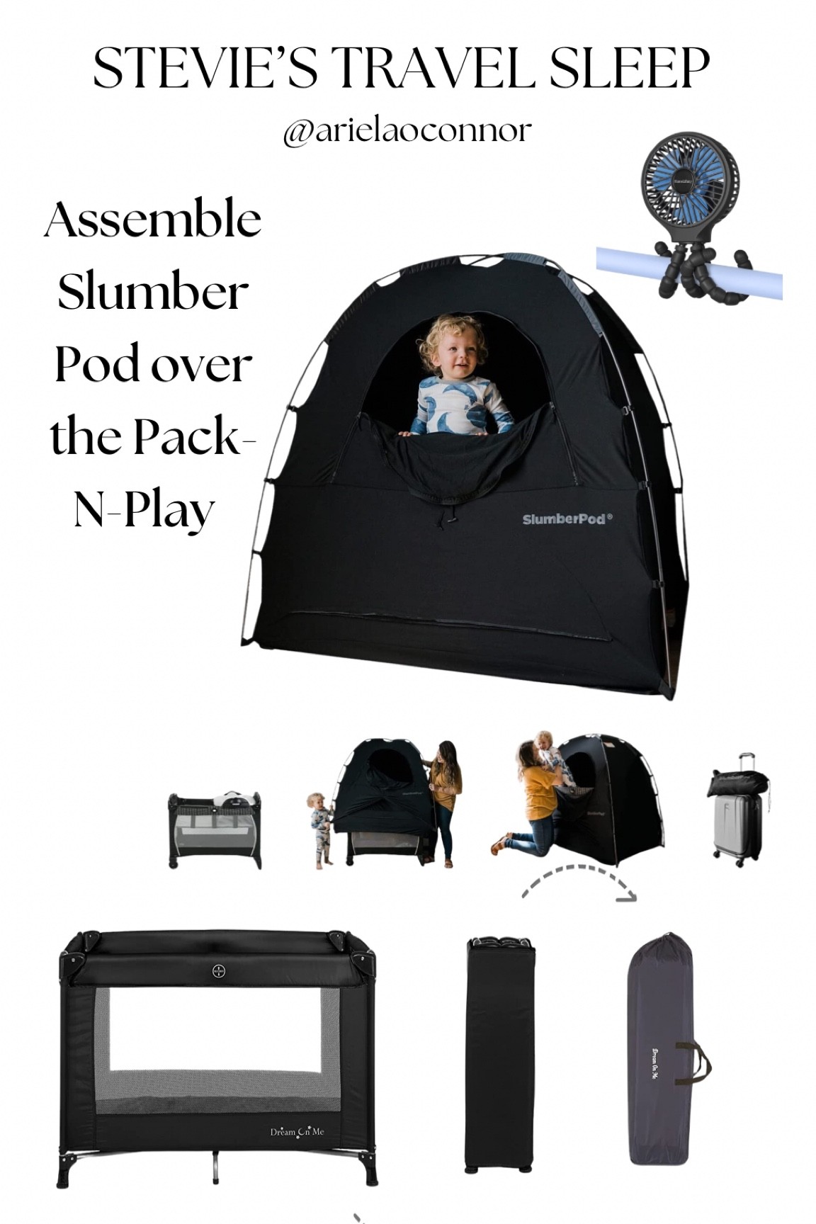 Slumber Pod, Fan, Pack N Play! 

portable, privacy sleep nook that allows babies to sleep in their safe and familiar playard, mini crib or toddler air mattress with room to sit up or stand up inside! For indoor use only*! 

#LTKkids #LTKbaby #LTKbump