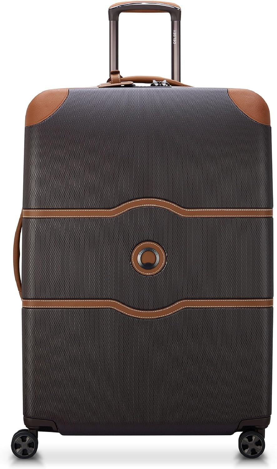 DELSEY PARIS Chatelet Air 2.0, 28 Inch Checked Luggage, Chocolate Brown | Amazon (US)