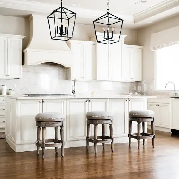 Maven Lane Pullman Backless Solid Wood Swivel Counter Stool | Bed Bath & Beyond