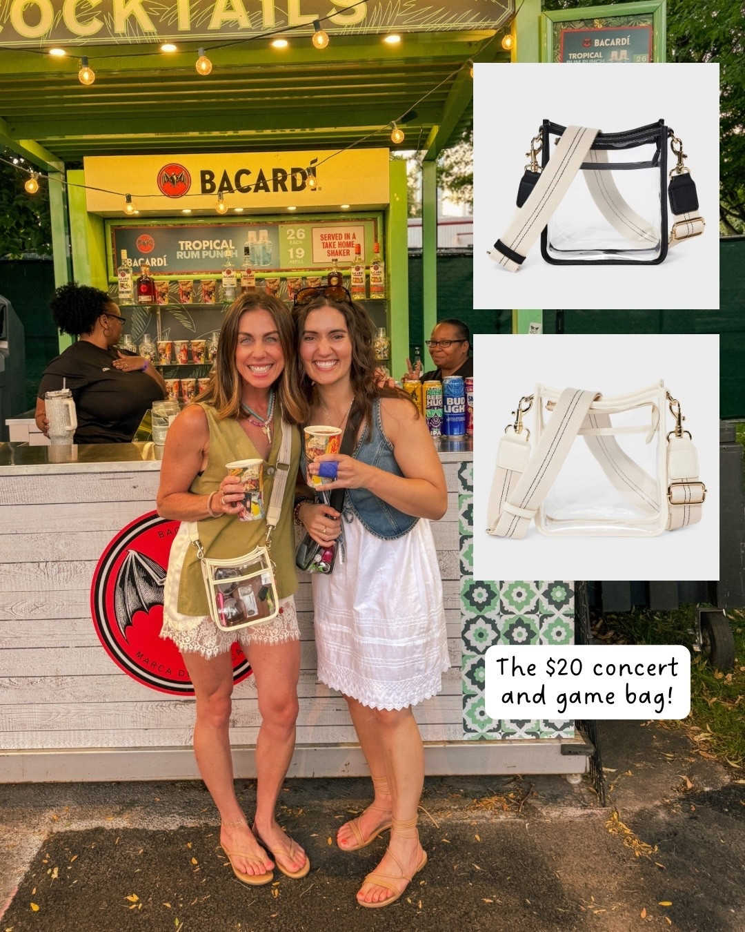 $20 Clear concert / game day bag