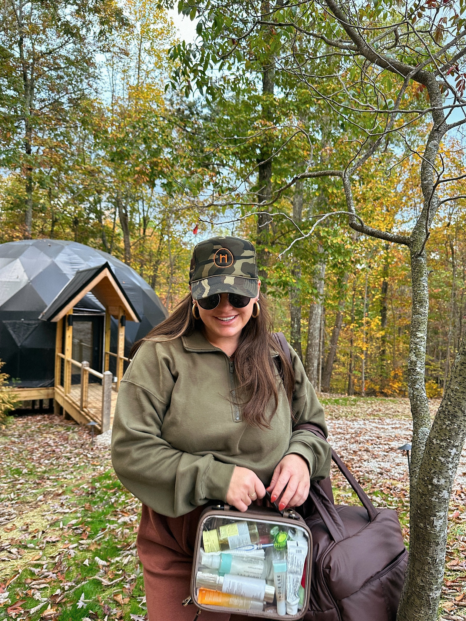 glamping 🧳☕️🍂 checking in! 
use code skhammer10 for 10% off at CalPak 

#LTKItBag #LTKTravel #LTKSaleAlert