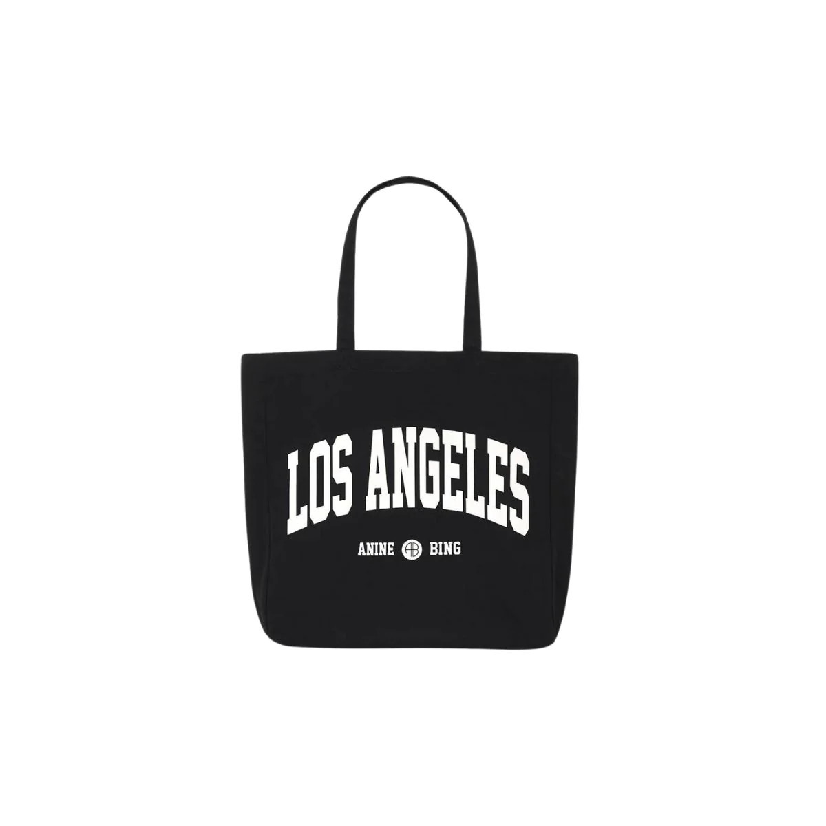 Anine Bing Remy Canvas Tote in Black | Ambiance