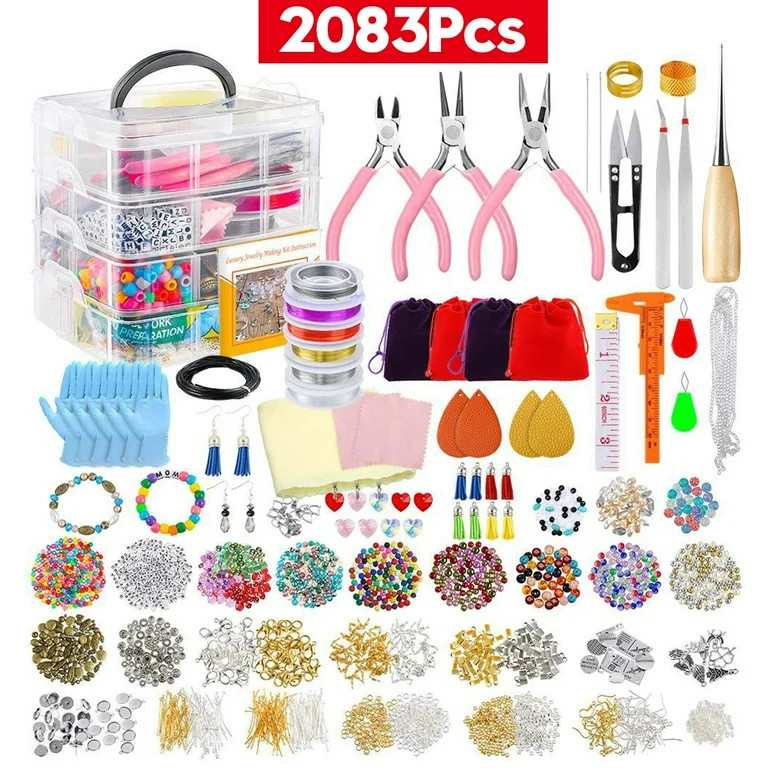 Novashion 83/2083x DIY Jewelry Making Kit Silicone Jewelry Molds Tools Set Beading Repair Craft T... | Walmart (US)