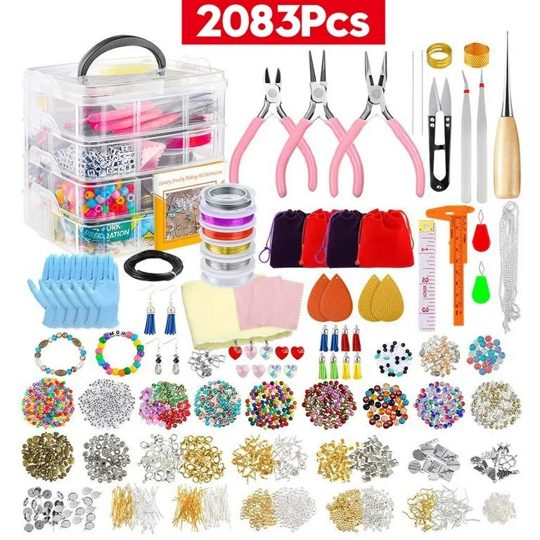 Novashion 83/2083x DIY Jewelry Making Kit Silicone Jewelry Molds Tools Set Beading Repair Craft T... | Walmart (US)