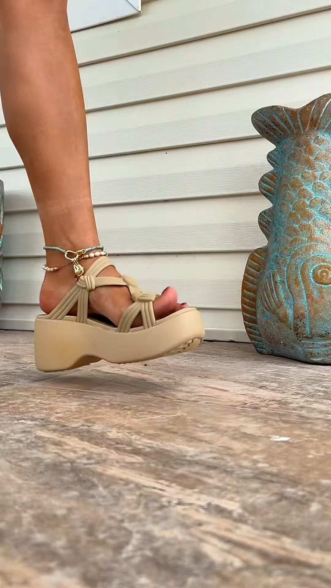 Crocs Brooklyn sandals just got an upgrade 🏝️🙌🏼 #crocs #crocssandals #crocsbrooklyn #crocswedges #ad @Crocs  

 #LTKootd #LTKWorkwear #LTKTravel
