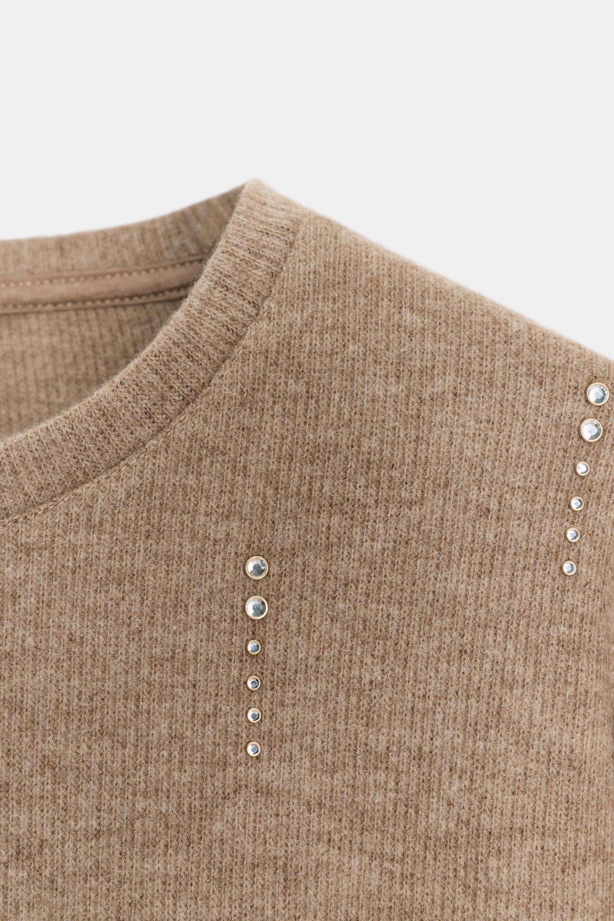 SPARKLY RIBBED SWEATER | Zara US