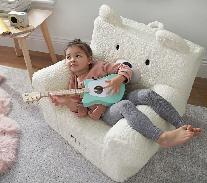 Kids Anywhere Chair®, Peanut Bear Sherpa | Pottery Barn Kids