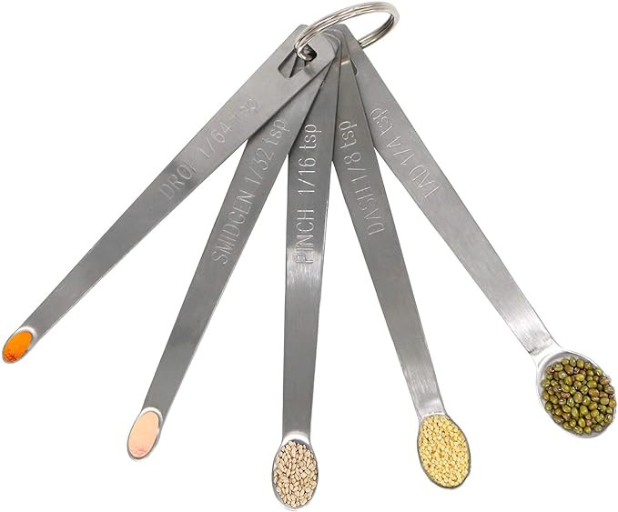1Pack Mini Measuring Spoons Set, Heavy Duty Stainless Steel Teaspoon for Cooking and Baking, Suit... | Amazon (US)