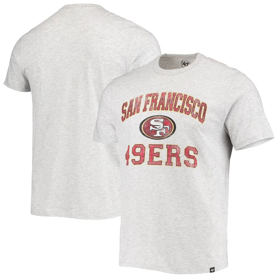 San Francisco 49ers '47 Union Arch Franklin T-Shirt - Heathered Gray | Fanatics