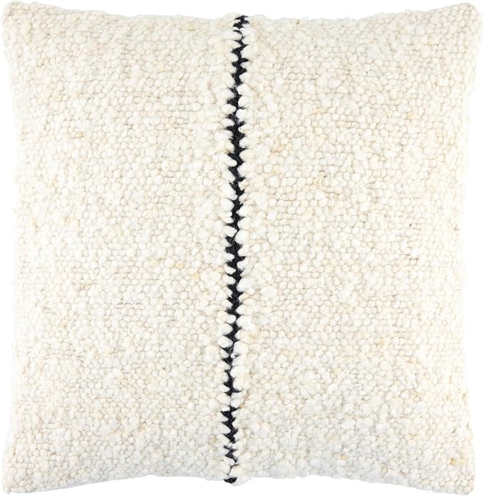 Livabliss x Galey Alix LaRocco Modern Throw Pillow, 18" L x 18" W, Black/Beige | Amazon (US)