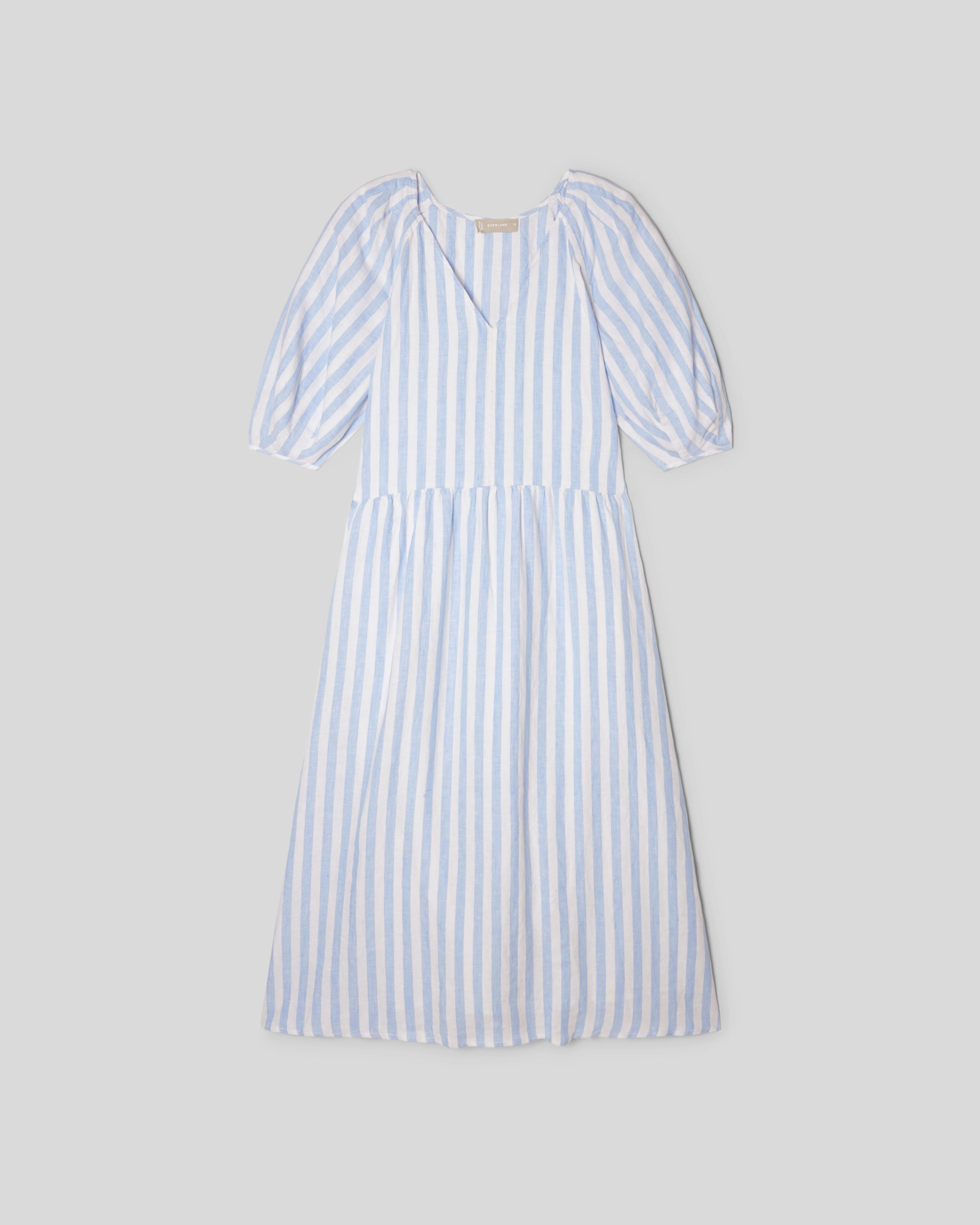 The Linen Puff Sleeve Dress | Everlane