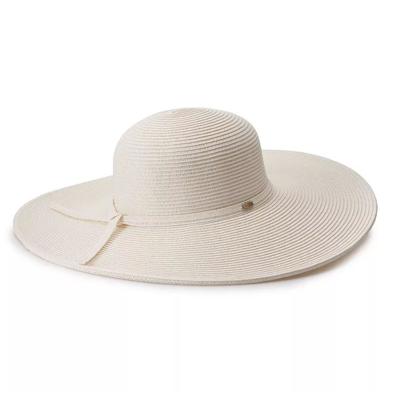 Women's Scala Wide Brim Sun Hat, White | Kohl's