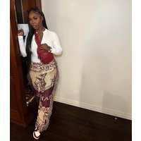 Multicolor Fringe Blanket Tapestry Pants | Etsy (US)