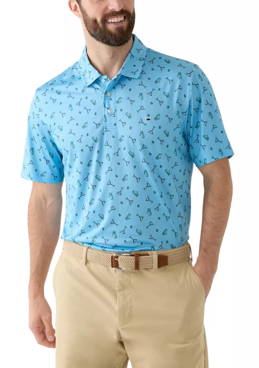 Short Sleeve Floral Printed Polo Shirt | Belk