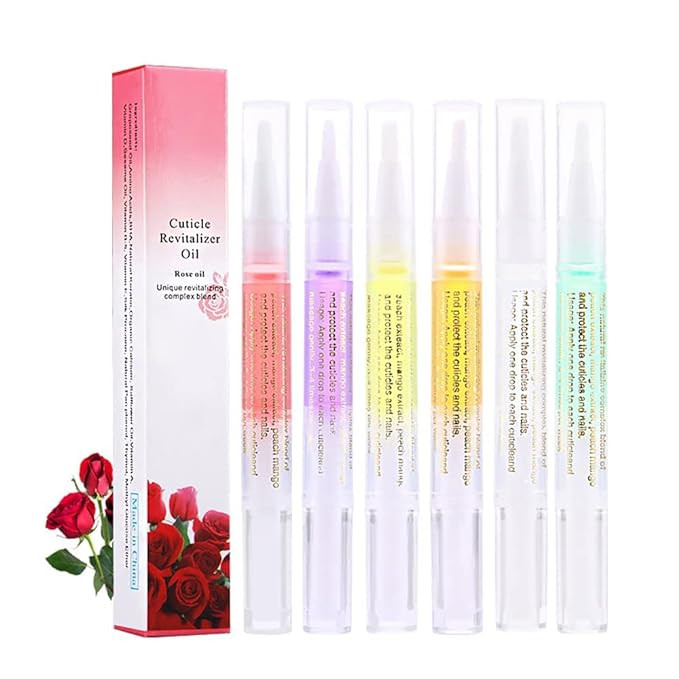6Pcs Nail Cuticle Oils Nail Nutrition Oil Pen Nail Nourishment Pens 6Smell Cuticle Revitalizer fo... | Amazon (US)