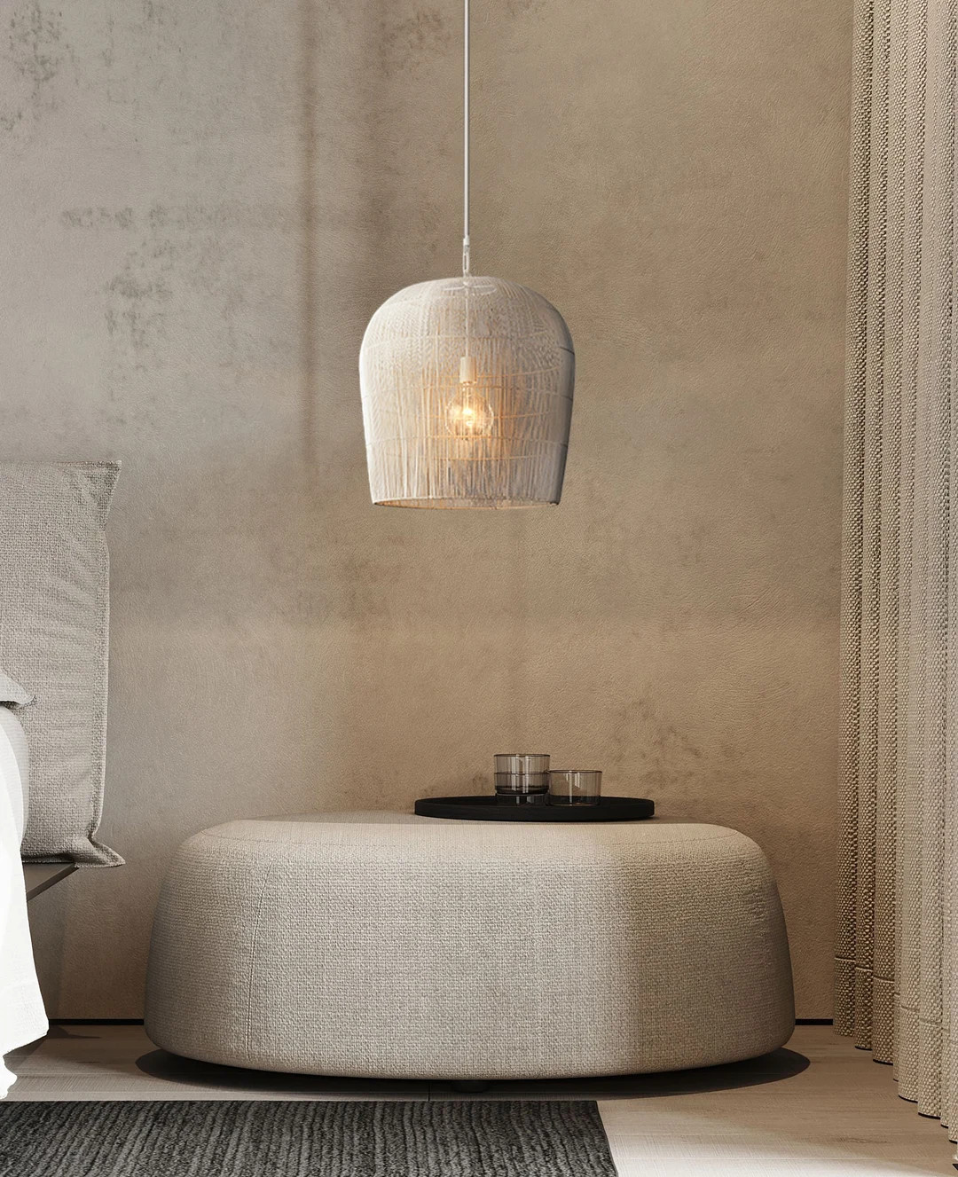 Handmade Rattan Led Pendant Lights, Japanese Wabi Sabi Pendant Light, Dining Room Bar Chandelier,... | Etsy (US)