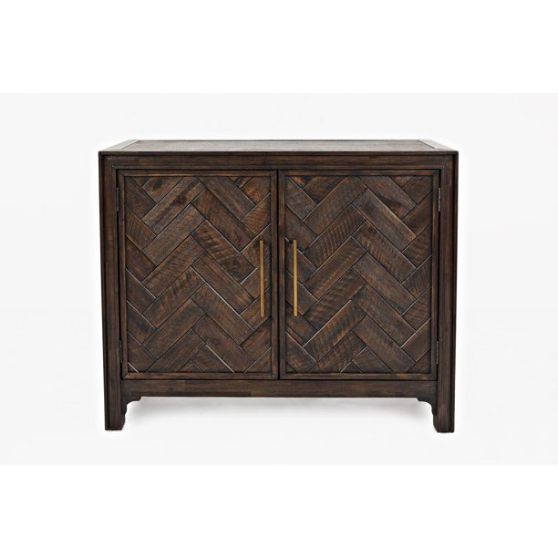 Jofran Gramercy Dark Chevron 2 Door Accent Cabinet - Walmart.com | Walmart (US)