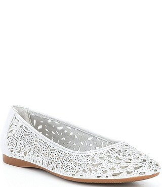 Altana Metallic Laser-Cut Rhinestone Flats | Dillard's
