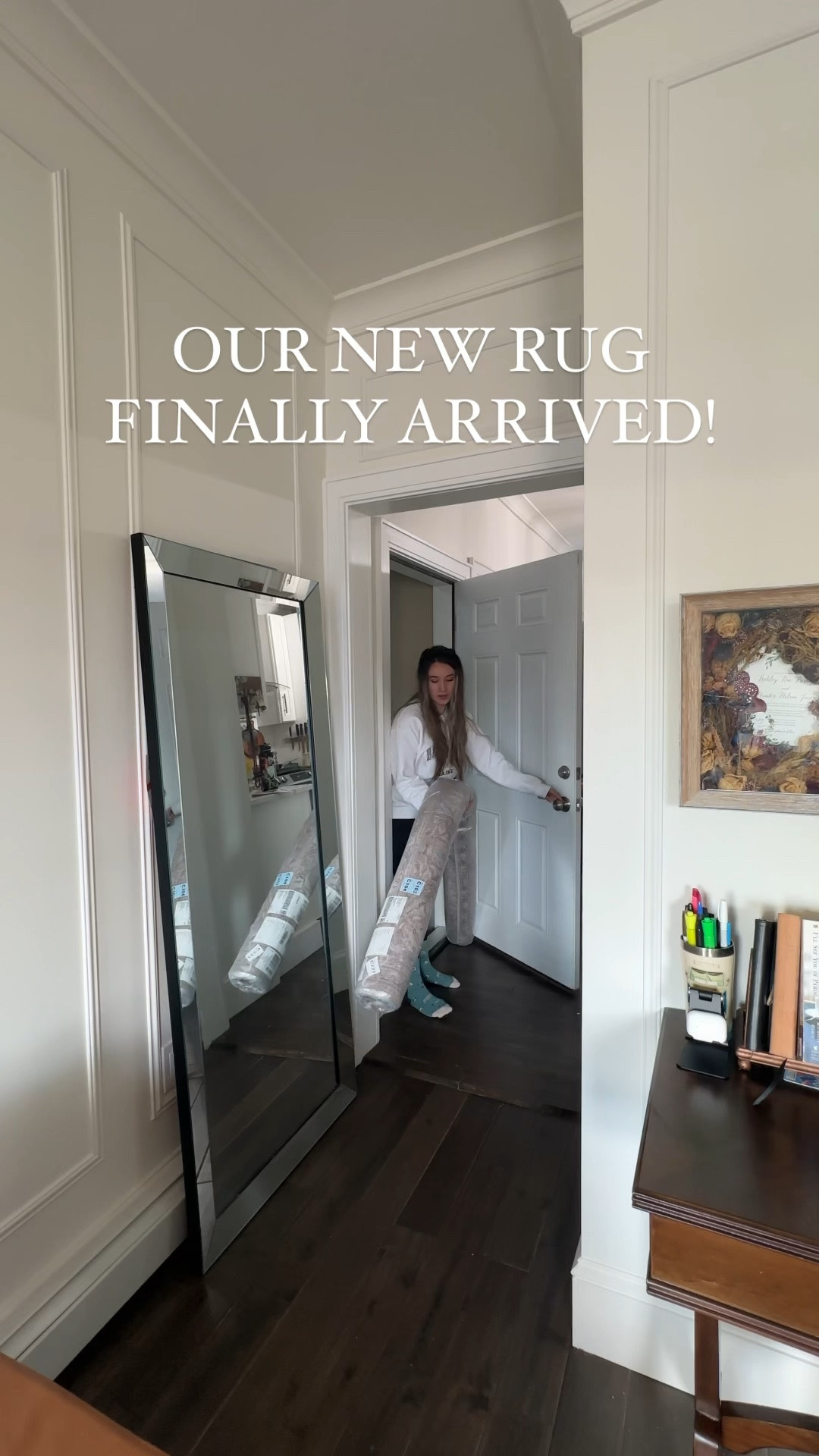 OUR NEW RUG IS IN! And best part for you? It’s on a huge sale!! #home #smallspaces #parisianapartment #nycapartment #bostonapartment 

#LTKhome #LTKstyletip #LTKHolidaySale
