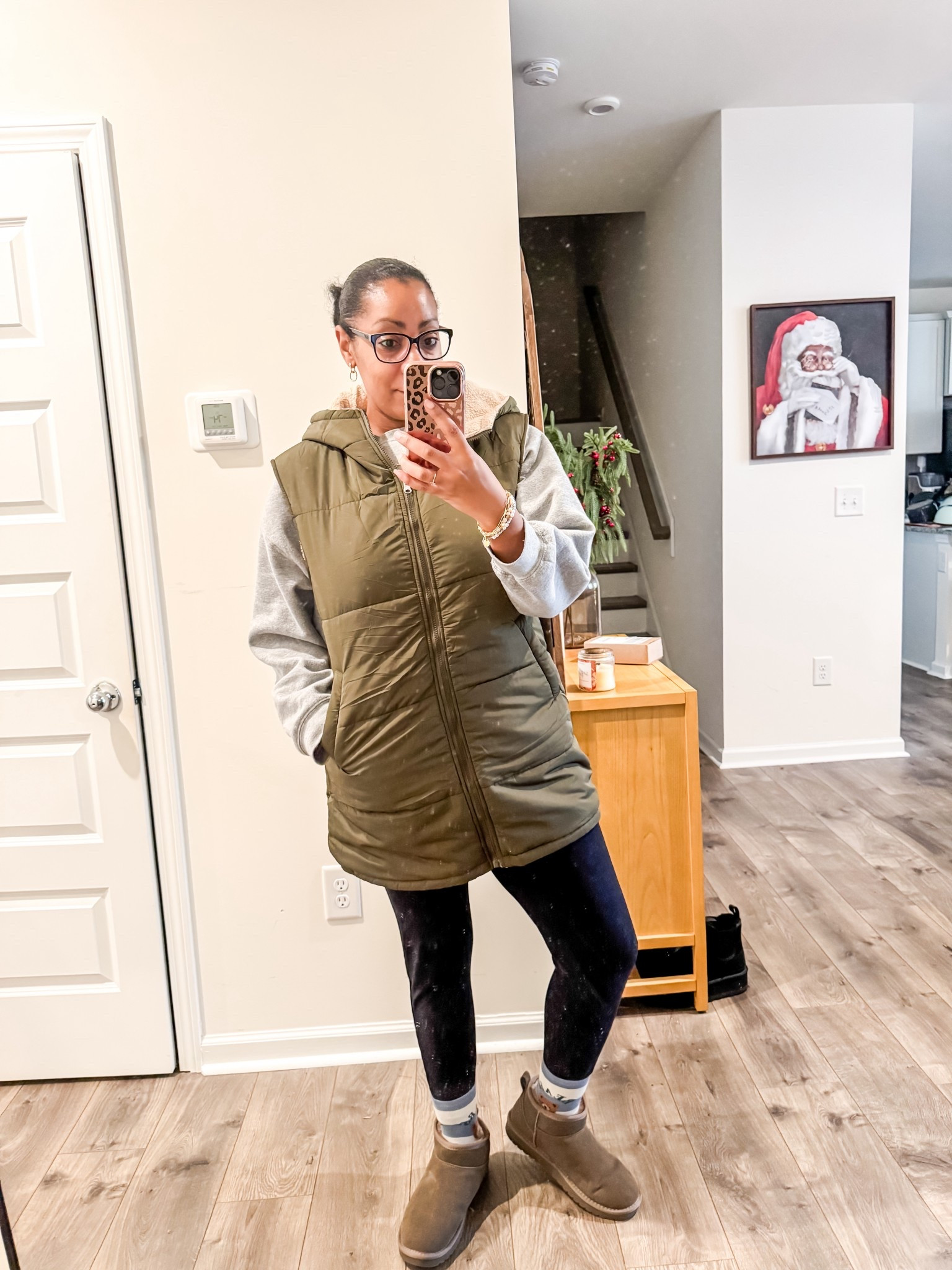 Love this vest so much! It keeps me warm but I can wear it while driving too! I’m wearing a large  

#LTKMidsize #LTKootd #LTKSeasonal