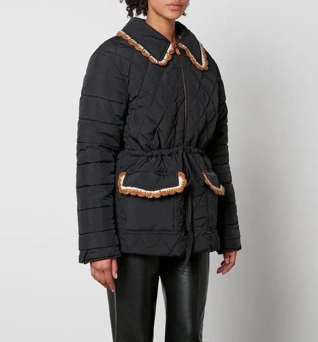 Tach Women's Blossom Quilted Jacket - Black | Coggles (Global)