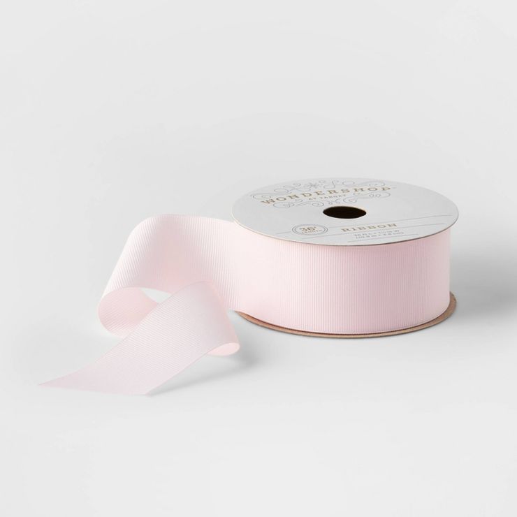 1.5&#34; Grosgrain Fabric Ribbon Pink 36ft - Wondershop&#8482; | Target