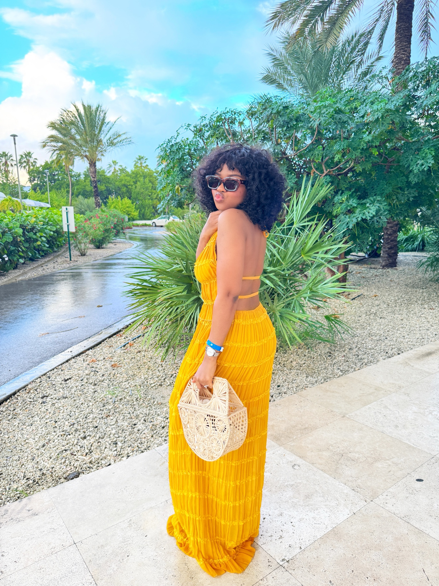 Travel Ready in this yellow 2 piece 😍