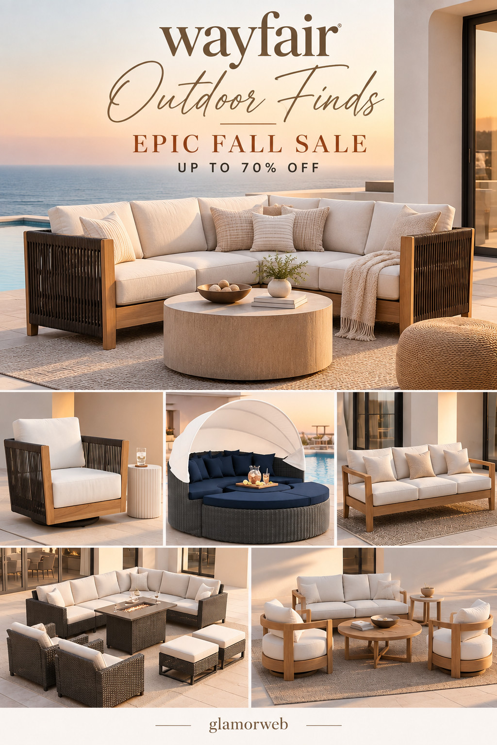 Wayfair’s Epic Fall Sale is making me want to redo the whole patio 😍🍂 Found so many gorgeous outdoor sofas, conversation sets, lounge chairs, and cozy backyard pieces marked down up to 70% off. Such a good time to refresh your outdoor space with pieces that look way more expensive than they are 🤎✨

#Wayfair #WayfairSale #EpicFallSale #OutdoorFurniture #PatioFurniture #OutdoorSofa #ConversationSet #PatioFinds #BackyardRefresh #FallPatio #OutdoorLiving #PatioDecor #BackyardIdeas #FurnitureSale #HomeFinds #LTKHome 

 #LTKSeasonal #LTKHome #LTKSaleAlert