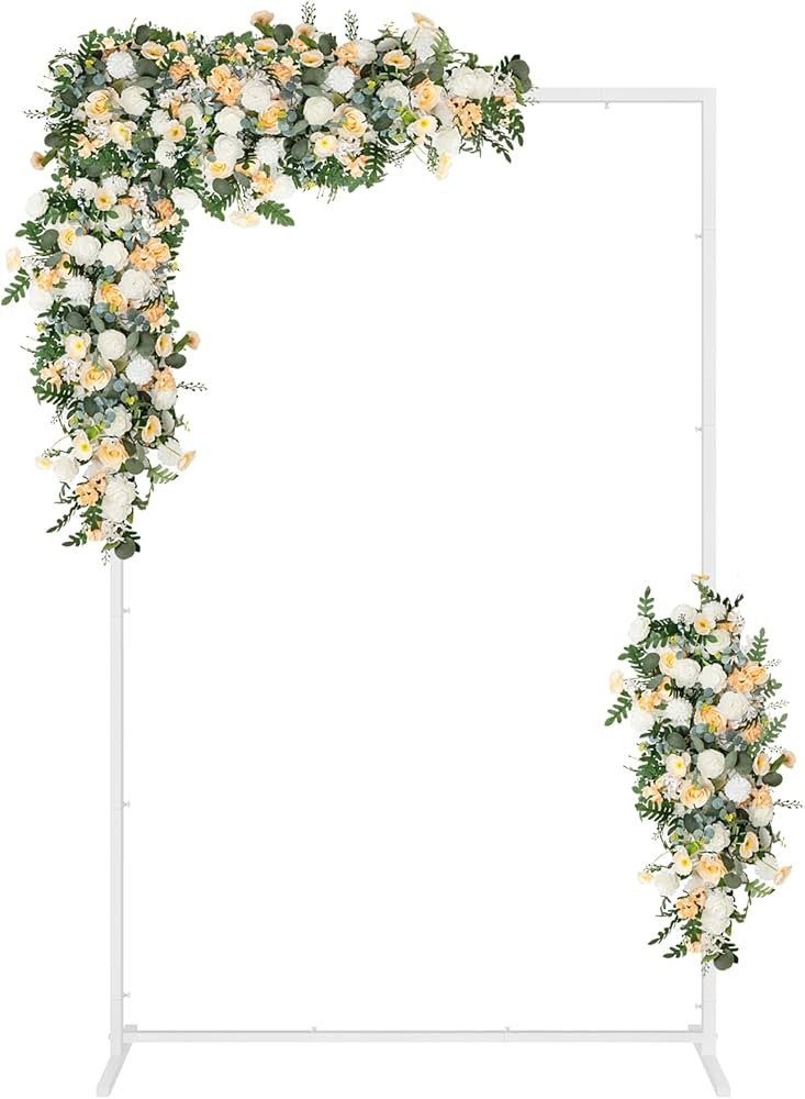 6.6X3.9FT Metal Square Backdrop Stand, Wedding Arches for Ceremony, Square Balloon Arch Stand, Ar... | Amazon (US)