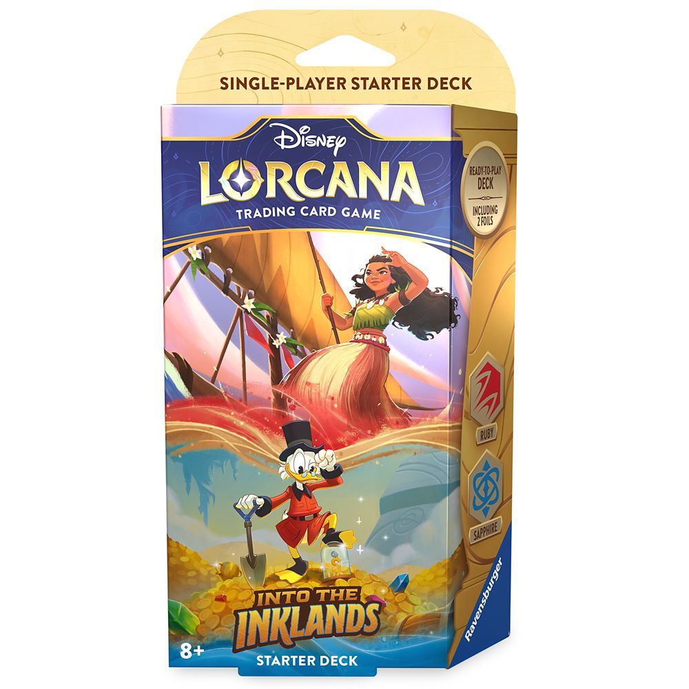 Disney Lorcana Trading Card Game by Ravensburger – Into the Inklands – Starter Deck – Moana... | Disney Store