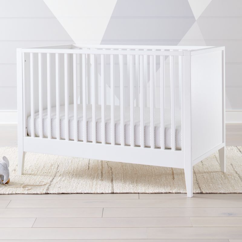 Ever Simple White Crib + Reviews | Crate and Barrel | Crate & Barrel