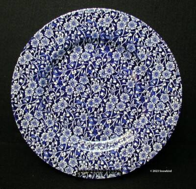 Churchill Calico Blue Dinner Plates  - Made in England | eBay US