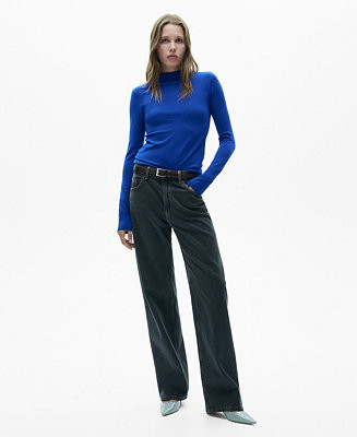 Mango Women's High Collar Sweater - Macy's | Macy's