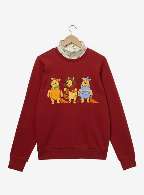 Disney Winnie the Pooh Halloween Costume Line Up Turtleneck Crewneck - BoxLunch Exclusive | BoxLunch