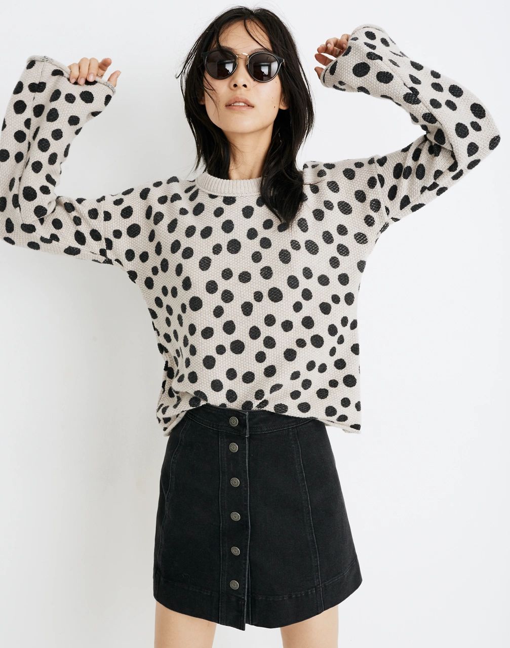Leopard Dot Pullover Sweater | Madewell