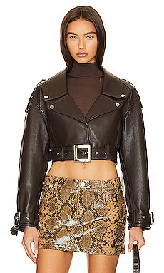 retrofete Victoria Jacket in Dark Chocolate from Revolve.com | Revolve Clothing (Global)